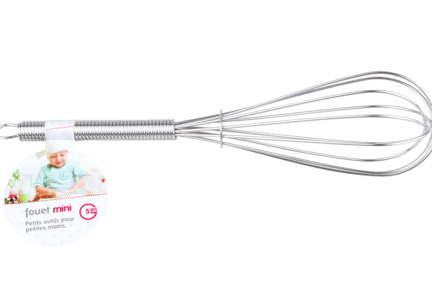 Fouet de cuisine pour enfant 15cm en inox