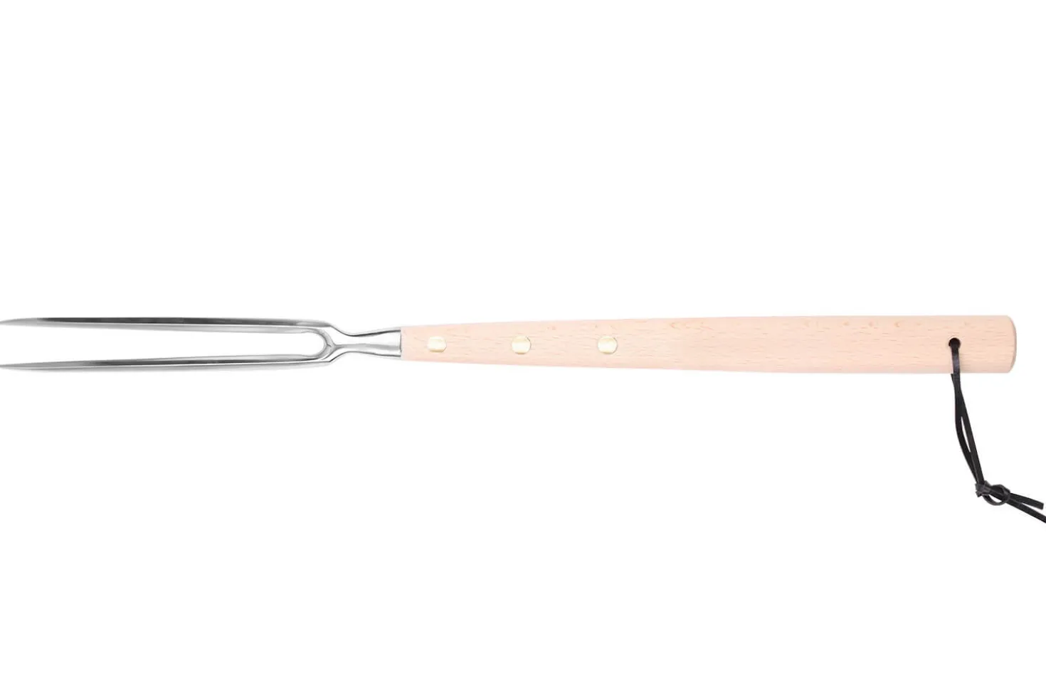 Fourchette de service pour barbecue Au Nain 48cm en hêtre