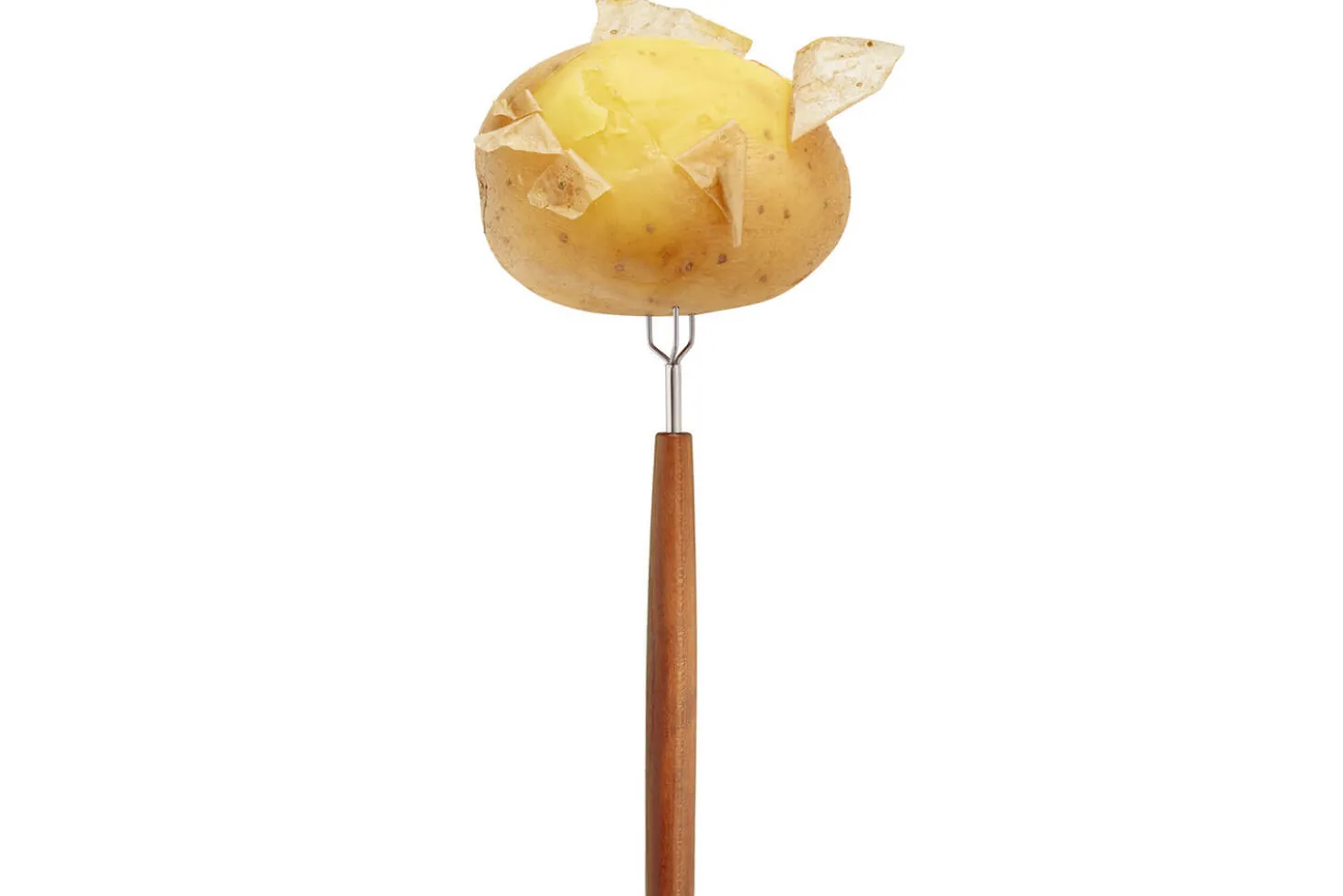 Fourchette à pommes de terre Triangle Sense manche en bois de prunier