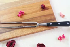 Fourchette à viande Sabatier Éléphant Idéal Forgé 17cm manche nylon noir