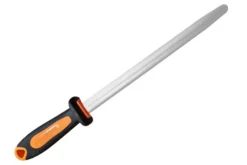 Fusil à aiguiser FISCHER Fischrom mèche ovale 30cm grain extra fin manche orange et gris