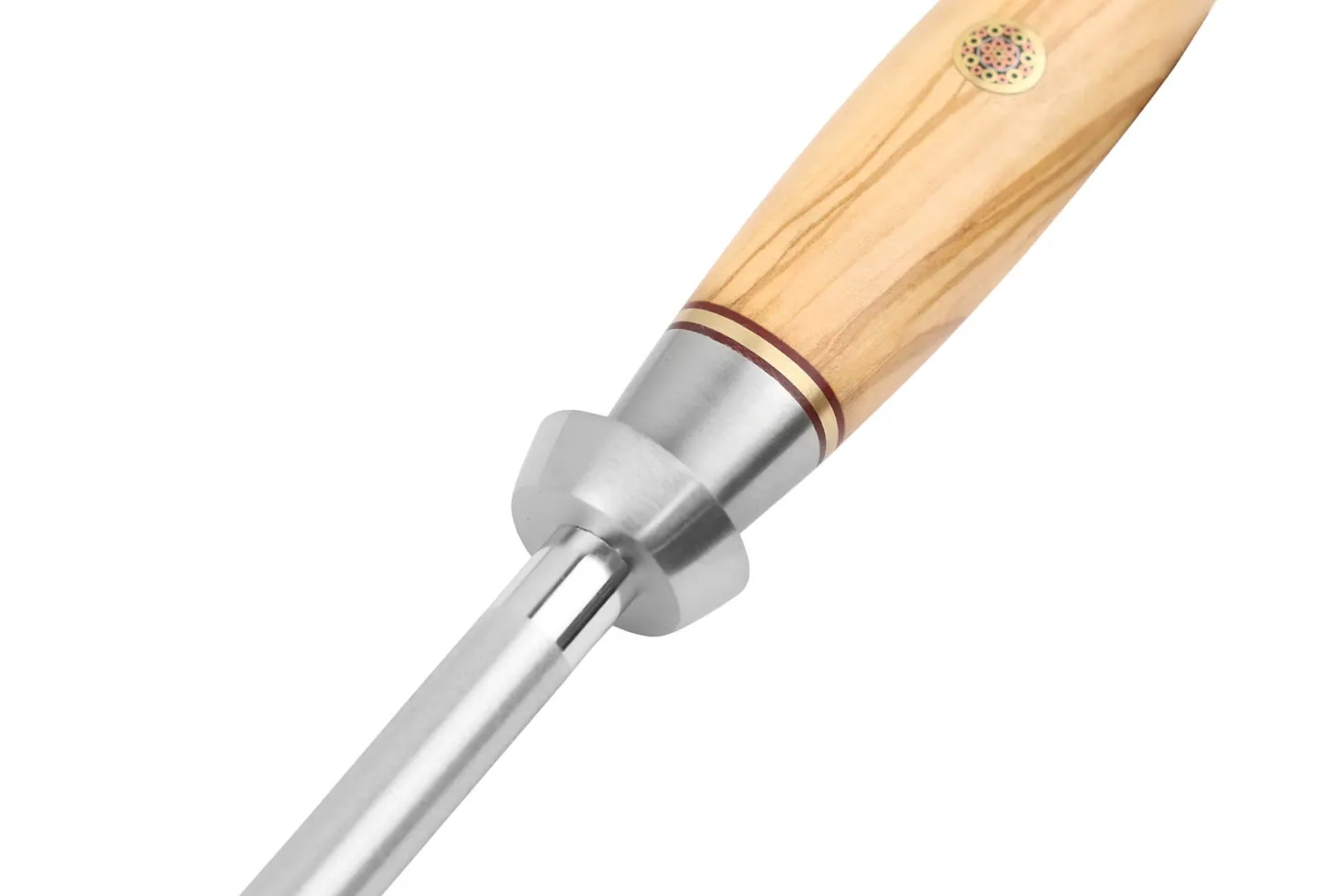 Fusil à aiguiser Fukito Olive diamant mèche ronde 20cm