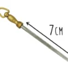 Fusil bijou 7cm mèche chrome dur grain fin