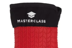 Gant de cuisine MasterClass en silicone rouge sans couture avec manchette en coton