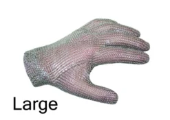 Gant de protection cotte de mailles inox ambidextre WILCO Taille L