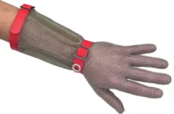 Gant de protection Niroflex avec manchette en cotte de maille inox - Taille M