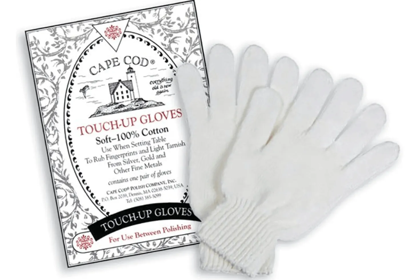 Gants anti-traces de doigts Touch-up Gloves Cape Cod 100% coton