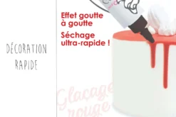 Glaçage rouge prêt à l'emploi Scrapcooking - Goût chocolat 130g