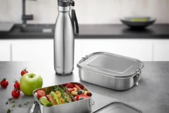 Gourde isotherme en inox Gefu Olimpio argent