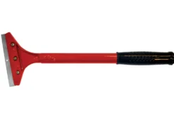 Grattoir pour plancha manche 31,5cm rouge