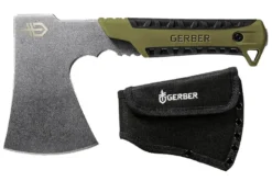 Hachette Gerber Pack Hatchet GE003482 manche en caoutchouc vert/noir 24,1cm + étui