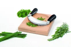 Hachoir à herbes Cole & Mason avec planche à découper en bois