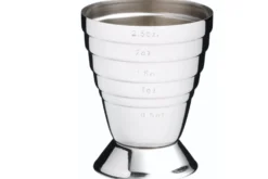 Jigger à cocktail Barcraft en acier inoxydable avec 6 marquages de mesure