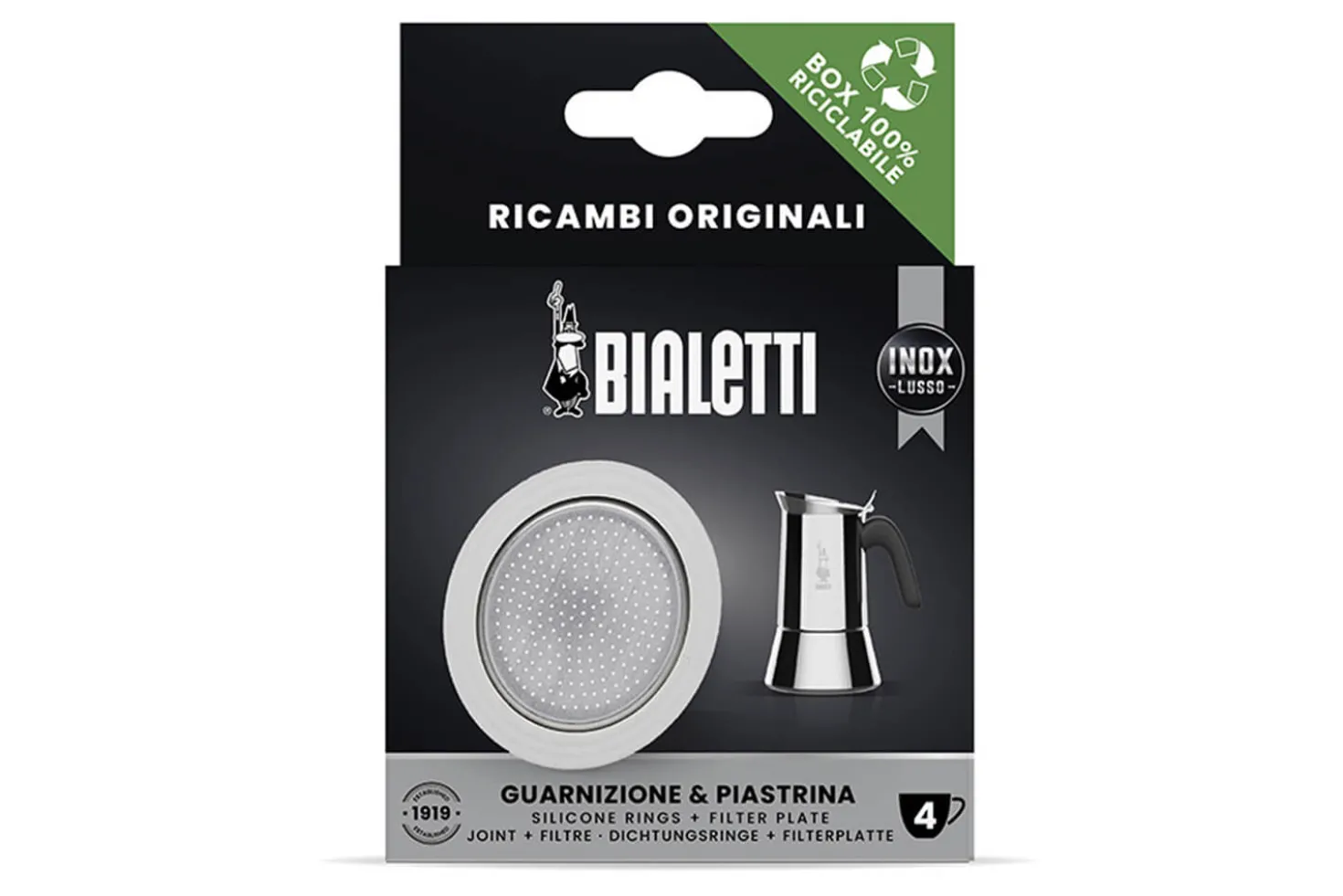 1 joint + 1 filtre de remplacement pour cafetière Bialetti 4 tasses