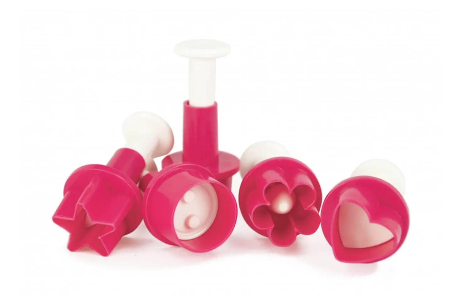 Kit de 5 découpoirs éjecteurs Scrapcooking pour pâte à sucre