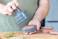 Kit de préparation de burgers MasterClass en polymère gris + 100 disques de cire