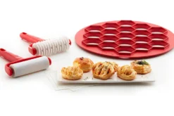Kit de préparation Lékué pour 19 petits fours - Plaque + 2 rouleaux