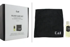 Kit de soin KAI pour entretien des couteaux de cuisine - Huile + Microfibre