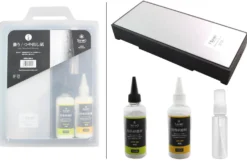 Kit japonais Suehiro pour restaurer le damas d'un couteau - 5 pièces