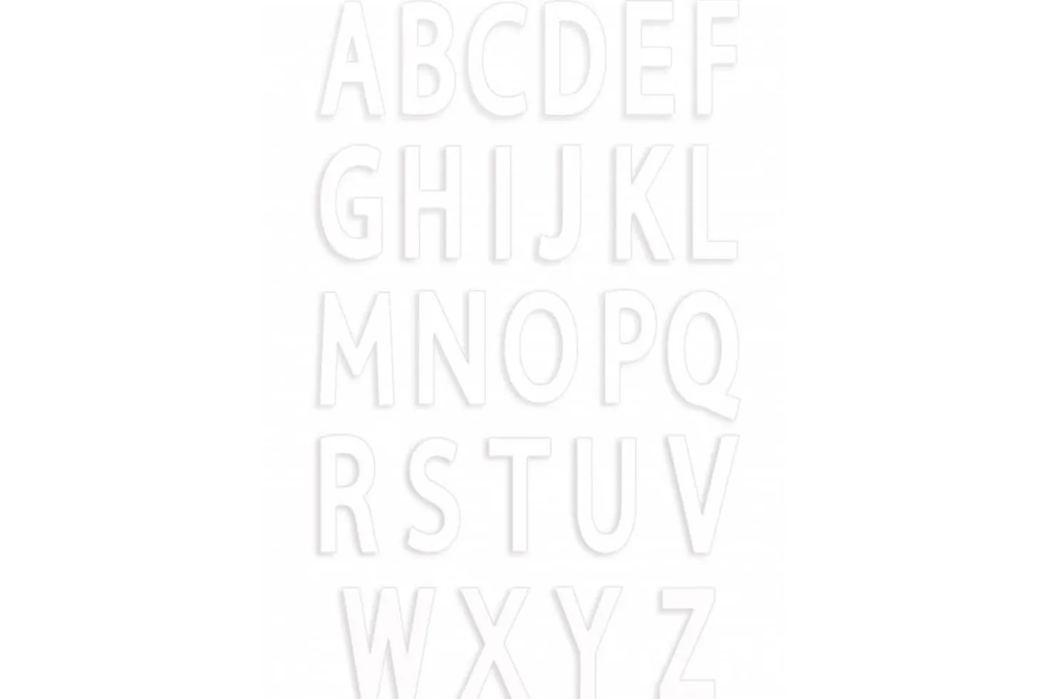 Kit letter cake Scrapcooking 26 gabarits lettres - Réutilisable