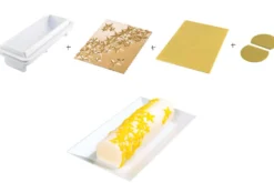 Kit moule à bûche glacée en silicone Silikomart Starlight