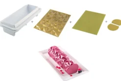 Kit moule à bûche glacée en silicone Silikomart Diamond