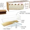 Kit moule à bûche glacée tricot Scrapcooking + support et boîte de transport