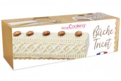 Kit moule à bûche glacée tricot Scrapcooking + support et boîte de transport