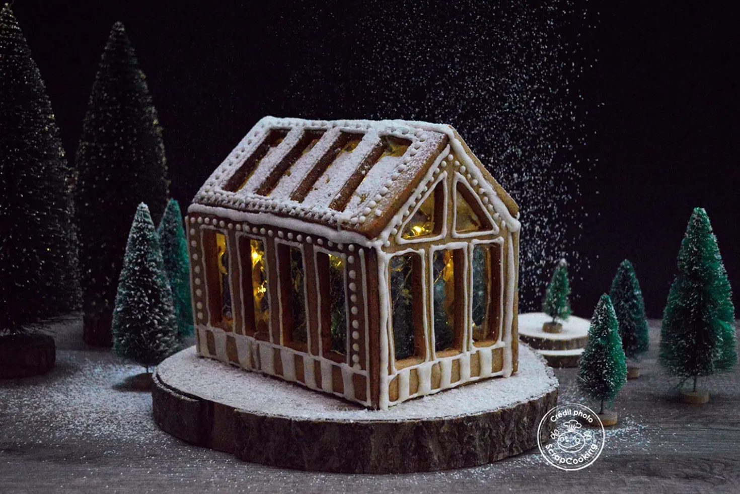Kit pâtisserie maison pain d'épice 3D Scrapcooking Gingerbread Greenhouse 8 pièces