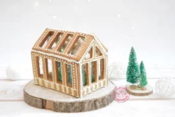 Kit pâtisserie maison pain d'épice 3D Scrapcooking Gingerbread Greenhouse 8 pièces