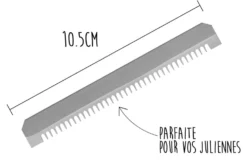 Lame à dents moyennes remplacement pour mandoline Benriner petit modèle
