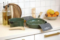 L'Incroyable Kit Cookut 2 poêles et 1 casserole à poignée amovible - fougère