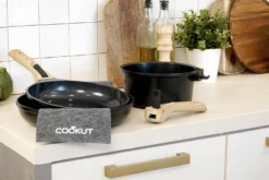 L'Incroyable Kit Cookut 2 poêles et 1 casserole à poignée amovible - graphite