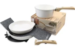 L'Incroyable Kit Cookut 2 poêles et 1 casserole à poignée amovible - polaire