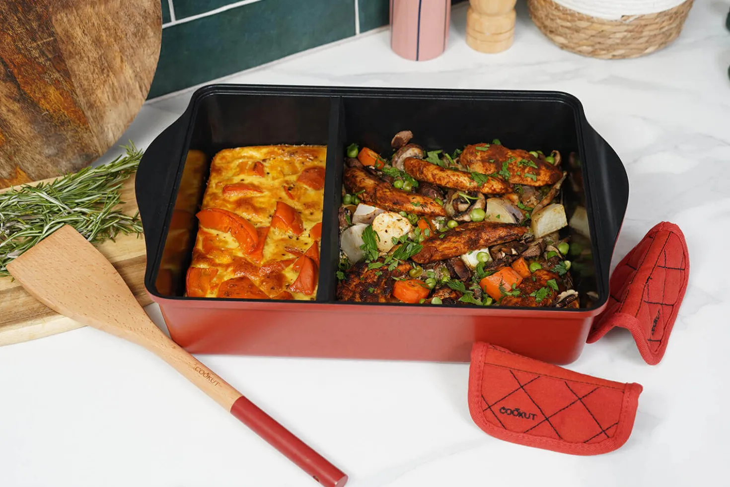L'Incroyable Plat Ajustable Cookut 40x30cm passion