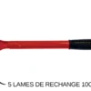Lot de 5 lames de rechange pour grattoir à plancha