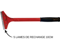 Lot de 5 lames de rechange pour grattoir à plancha