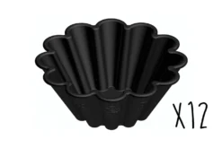 Lot de 12 moules à brioches individuelles Matfer Exoglass®