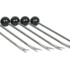 Lot de 6 piques-escargots en acier inoxydable