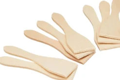 Lot de 8 spatules à raclette 13cm en bois de hêtre