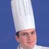 Lot de 10 toques de chef en papier taille réglable 26.5cm