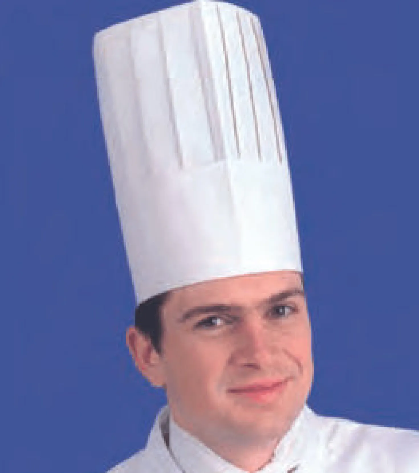 Lot de 10 toques de chef en papier taille réglable 26.5cm