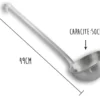 Louche acier inox 18/10 monobloc professionnelle 49cm capacité 50cl Matfer