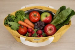 Lunch bag isotherme Akinod 10:47 en polycoton moutarde 21L