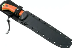 Machette Esee Junglas JUNGLAS-VG-E lame carbone venom green 26,5cm manche G10 orange + étui