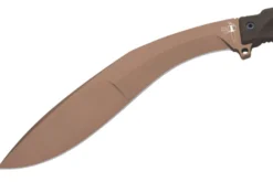 Machette Kukri Fox Military Extreme Tactical Bronze FX.9CM04BT 37cm manche Forprene vert + étui