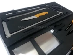 Malette boucherie 8 couteaux et accessoires Au Nain jaune