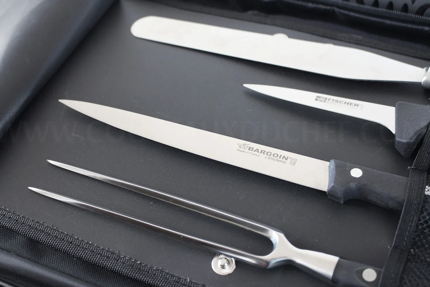 Malette 20 couteaux et accessoires professionnels BARGOIN souple