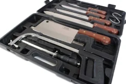 Malette de 8 couteaux et accessoires pour bouchers et chasseurs Pradel Excellence