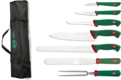 Malette souple de 8 couteaux et ustensiles professionnels SANELLI Premana
